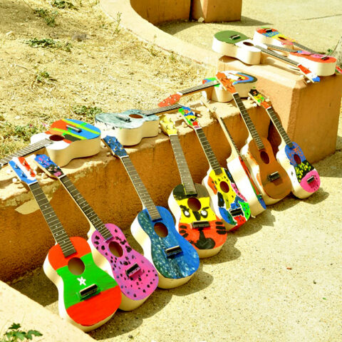 Atelier Lutherie et peinture sur guitare